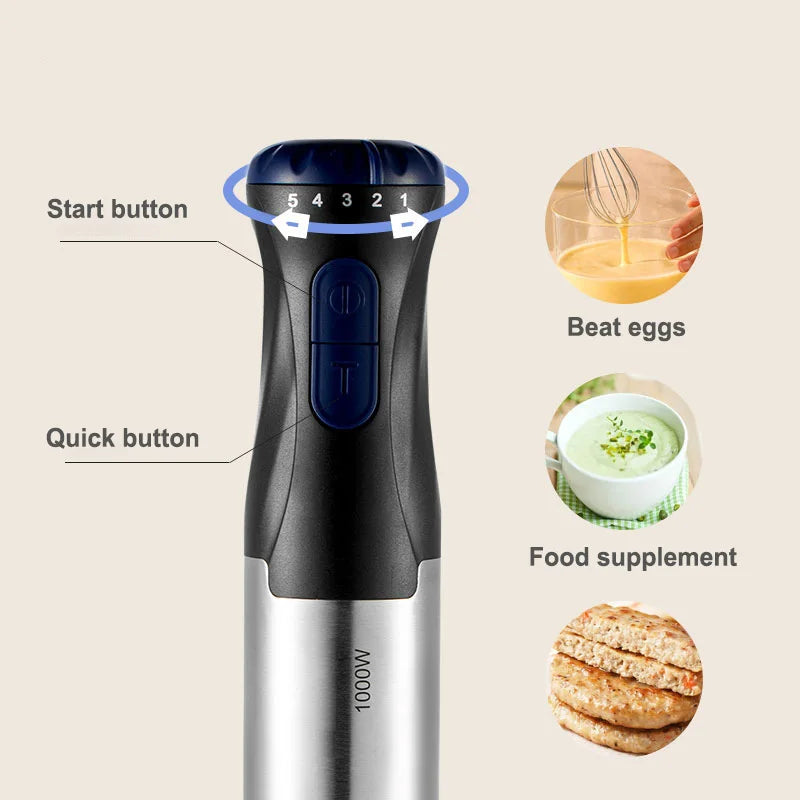 BlendSip 4-in-1 PowerMix Hand Blender